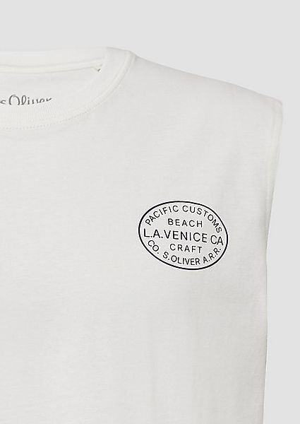 s.Oliver Shirttop Jersey-Tanktop im Relaxed Fit mit Print günstig online kaufen