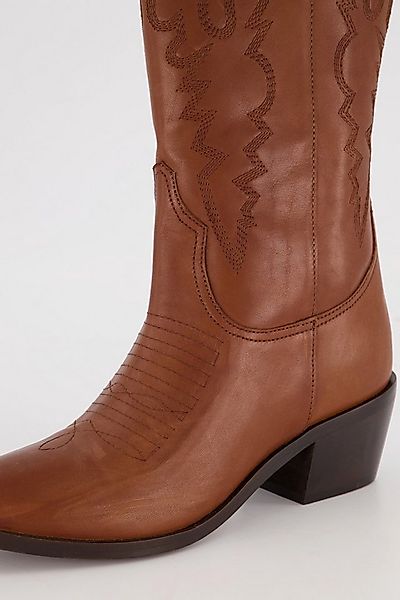 Ulla Popken Leder-Cowboystiefel XXL-Schaft Westernstiefel Stiefel günstig online kaufen