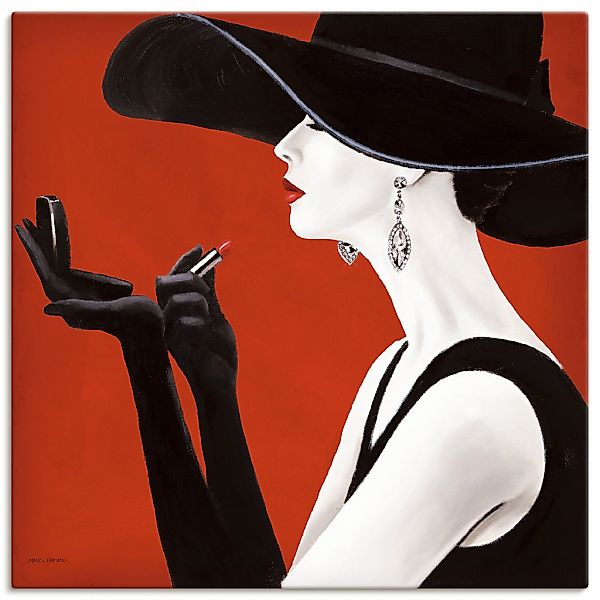 Artland "Hut ab II" Frau 1 Stk. tlg. auf Holzrahmen gespannt günstig online kaufen