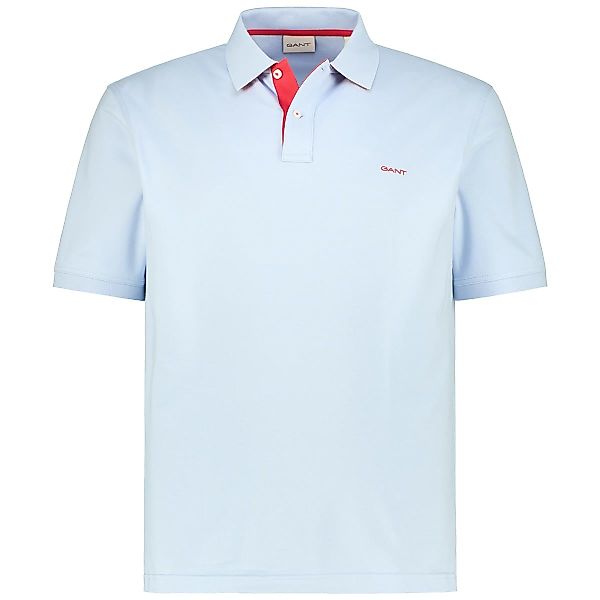 Gant Poloshirt mit Stretch Farbe lichtblau Größe: 5XL günstig online kaufen