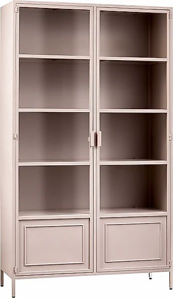 WOOOD Vitrine »Ronja«, Halbglasvitrine aus pulverbeschichtetem Metall, H 18 günstig online kaufen