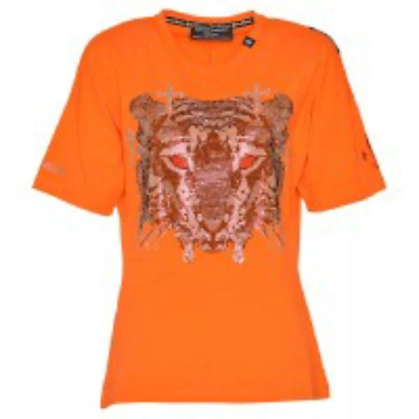 Damen T-Shirt Cross-Tiger orange günstig online kaufen