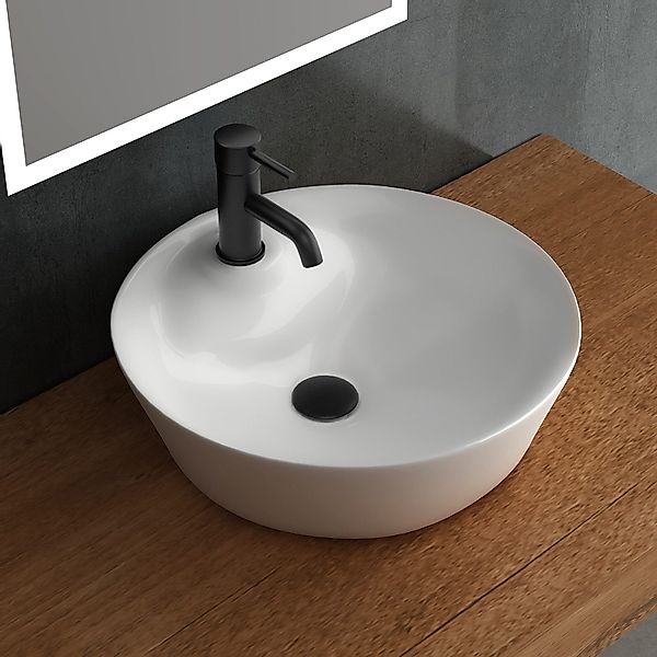 Alpenberger Aufsatzwaschbecken Waschbecken Oval - Waschschüssel günstig online kaufen