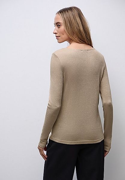 STREET ONE Langarmshirt aus softem Materialmix günstig online kaufen