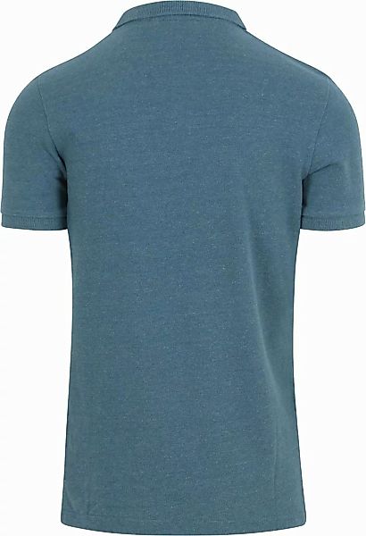 Superdry Classic Poloshirt Melange Blau - Größe XL günstig online kaufen