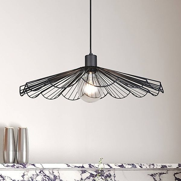 Pendelleuchte Margarita, Ø 50 cm, schwarz, E27, Metall günstig online kaufen