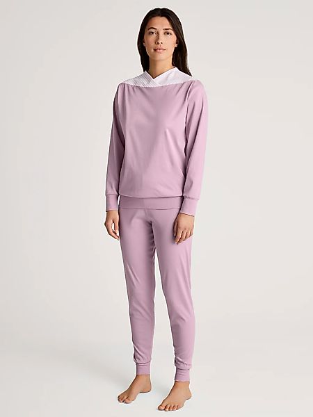 CALIDA Schlafanzug "Soulmate", (2 tlg.), Langarm, Pure Cotton, weich, beque günstig online kaufen