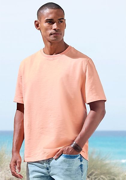 John Devin T-Shirt in Struktur-Qualität und modischen Farben günstig online kaufen