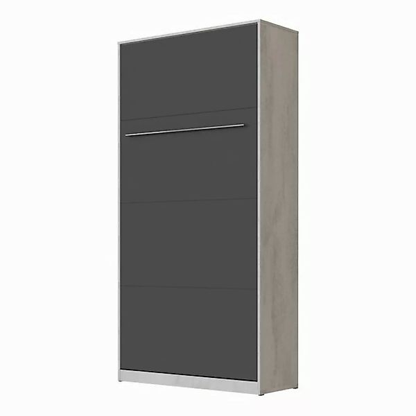 SMARTBett Schrankbett SMARTBett Standard 90x200 Vertikal/Hoch Komfort Latte günstig online kaufen