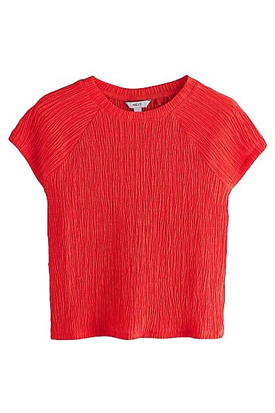 Next T-Shirt Strukturiertes Top mit Raglanärmeln, günstig online kaufen
