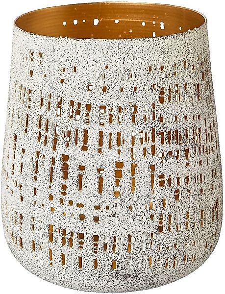 Creativ deco Windlicht Weihnachtsdeko (1 St), im Inneren goldfarben günstig online kaufen