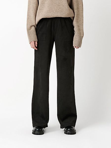 ROSNER Palazzohose Mara_369 (1-tlg) in Velourleder-Optik günstig online kaufen