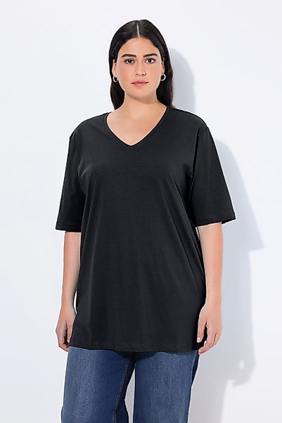 Ulla Popken T-Shirt T-Shirt V-Ausschnitt Relaxed günstig online kaufen