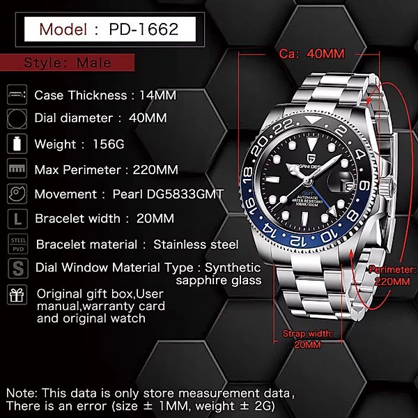 Pagani Design Automatikuhr Herren Uhr Edelstahl günstig online kaufen