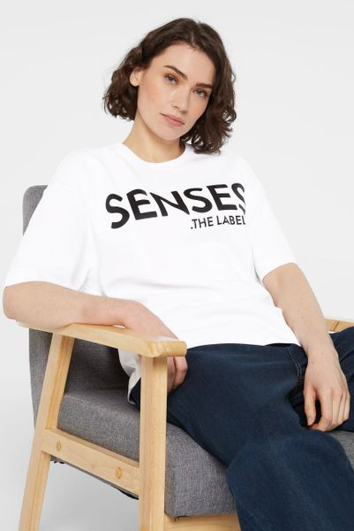 SENSES.THE LABEL Rundhalsshirt aus Baumwolle günstig online kaufen