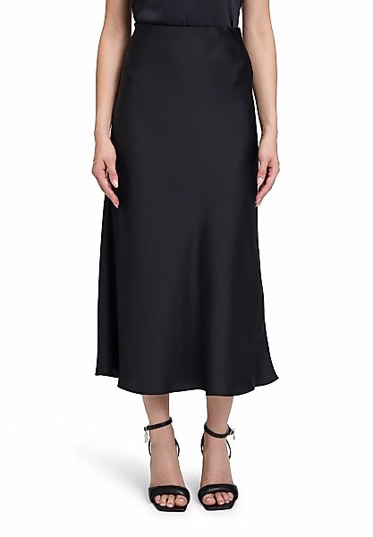 Vera Mont Maxirock "Vera Mont Damen Satinrock wadenlang", Material günstig online kaufen
