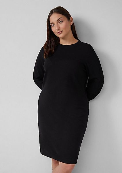 s.Oliver Minikleid Kleid Feinstrickkleid mit Ripp-Detail am Arm günstig online kaufen