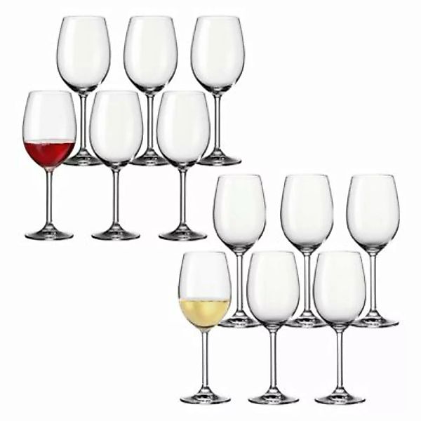 LEONARDO DAILY Rot- und Weißweingläser 12er Set Weißweingläser transparent günstig online kaufen