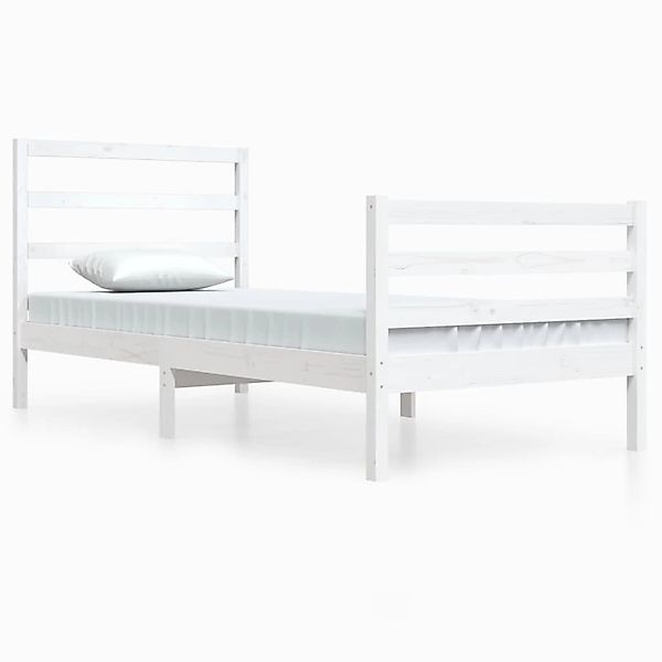 vidaXL Massivholzbett Weiß Kiefer 90x200 cm1083943 günstig online kaufen