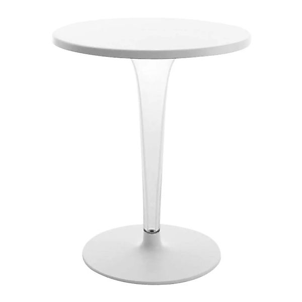 Runder Tisch TopTop - Dr. YES plastikmaterial weiß mit runder Tischplatte Ø günstig online kaufen