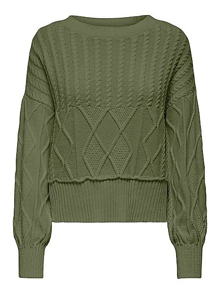 ONLY Strickpullover ONLKAYA LIFE LS LOOSE CABLE ONECK CC KNT günstig online kaufen