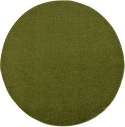 Sanat Teppich "Uni" rund 13 mm Höhe robuster Kurzflorteppich, große Farbaus günstig online kaufen
