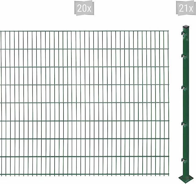 Arvotec Doppelstabmattenzaun "ESSENTIAL 163 zum Aufschrauben", Zaunhöhe 163 günstig online kaufen