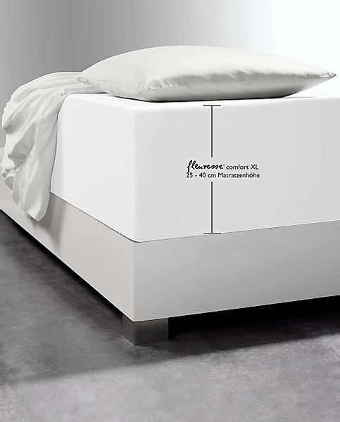 fleuresse Spannbettlaken Comfort XL, Mako-Jersey, Gummizug: günstig online kaufen