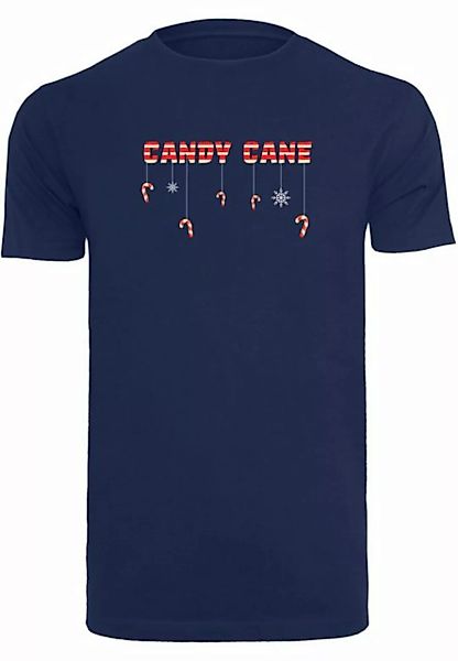 Merchcode T-Shirt Merchcode Herren Candy Cane T-Shirt Round Neck (1-tlg) günstig online kaufen