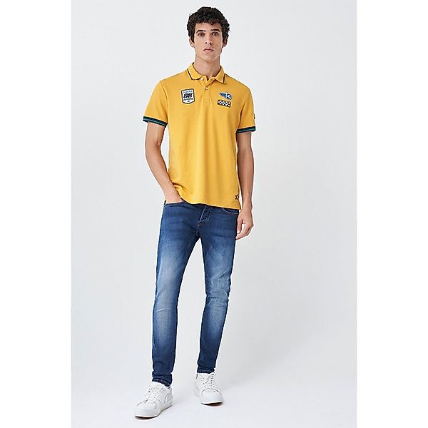 Salsa Jeans 125714-404 / Miguel Oliveira Emblem Kurzarm Polo L Yellow günstig online kaufen