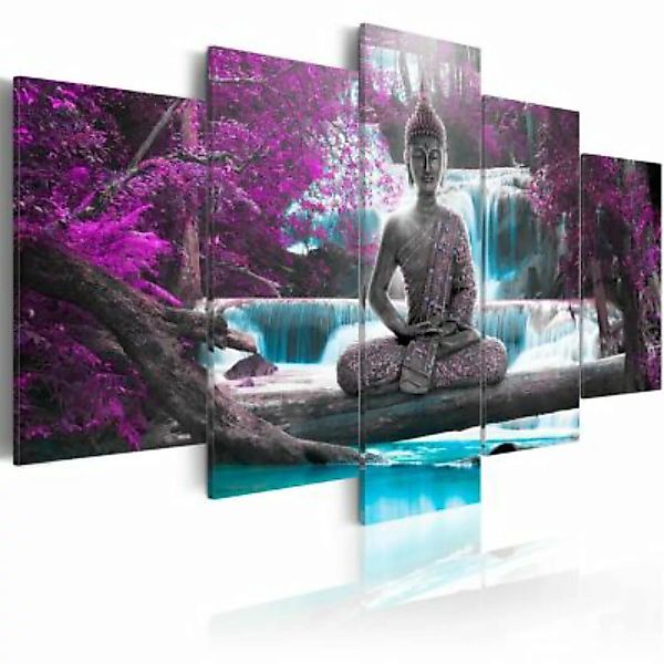 artgeist Wandbild Waterfall and Buddha mehrfarbig Gr. 200 x 100 günstig online kaufen