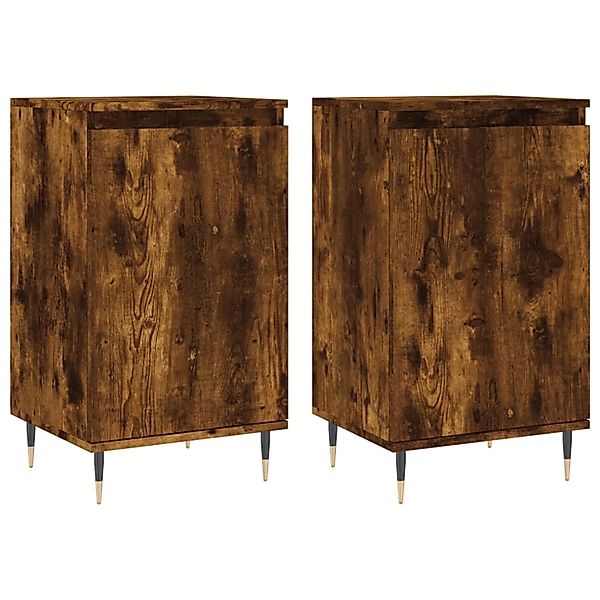 vidaXL Sideboards 2 Stk Räuchereiche 40x35x70 cm Holzwerkstoff 831047 günstig online kaufen