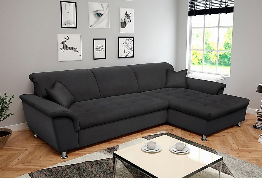 DOMO collection Ecksofa "Franzi Steppung im Sitzbereich B7T/H: 278/162/80 c günstig online kaufen