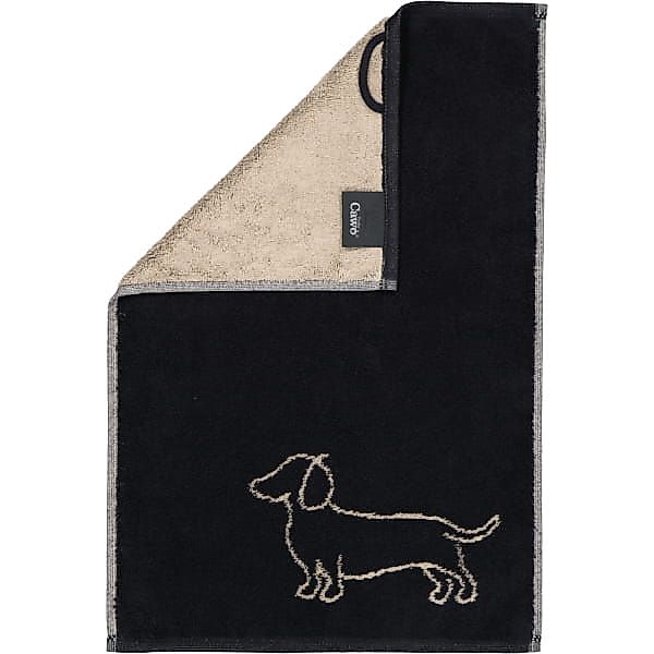 Cawö Handtücher We love Dogs Companion 6248 - Farbe: Schwarz-Beige - 93 - G günstig online kaufen