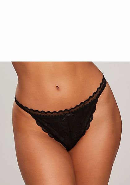 LASCANA Tanga "Fina" aus zarter, blumiger Spitze günstig online kaufen