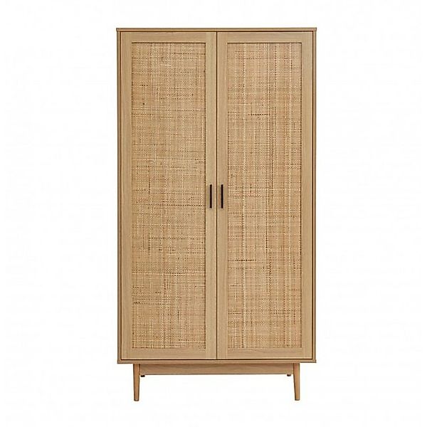 OUTLET-NORD Drehtürenschrank Amana BAÏTA Schrank helles Holz 90x57x170 cm D günstig online kaufen