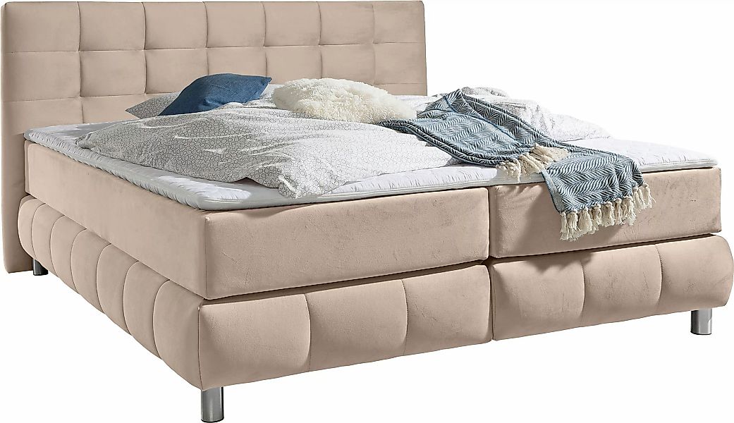 andas Boxspringbett "Salo", incl. Topper, 6 Breiten, 2 Härtegrade, TFK auch günstig online kaufen