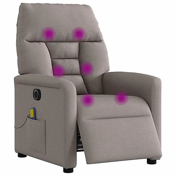 vidaXL Massagesessel Elektrisch Taupe Stoff 3303029 günstig online kaufen