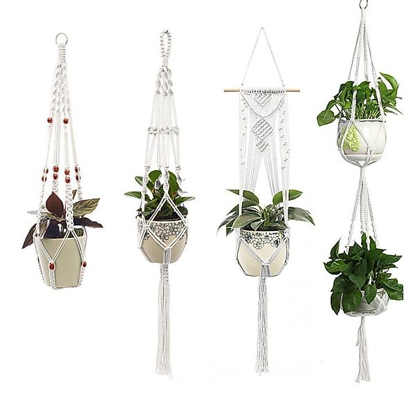 Coonoor Dekohänger Makramee Blumenampel, Blumentopf Pflanzen günstig online kaufen