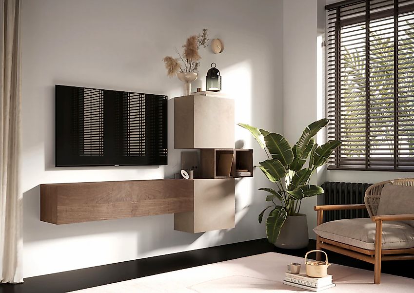 INOSIGN Wohnwand "INFINITY, 4tlg. Breite 222 cm, Höhe variabel, Wohnwand", günstig online kaufen