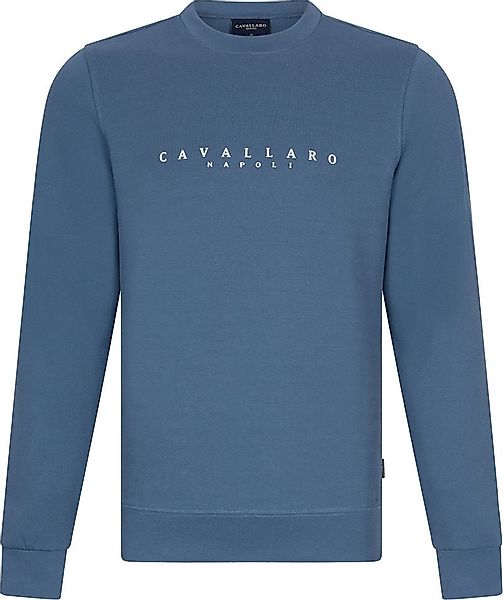 Cavallaro Cavezzio Sweater Logo Blau - Größe M günstig online kaufen