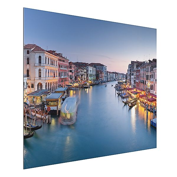 Alu-Dibond Bild Abendstimmung auf Canal Grande in Venedig günstig online kaufen