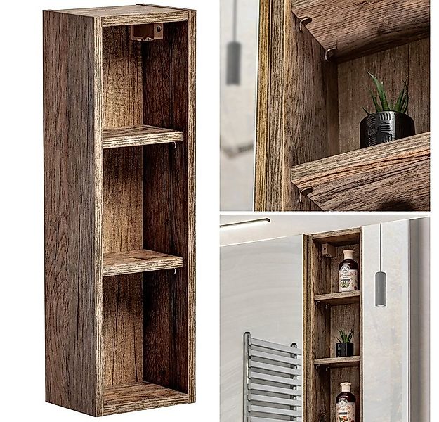 Lomadox Badregal PUEBLA-56, Regal Hängeregal Regalschrank in Vintage Oak, B günstig online kaufen
