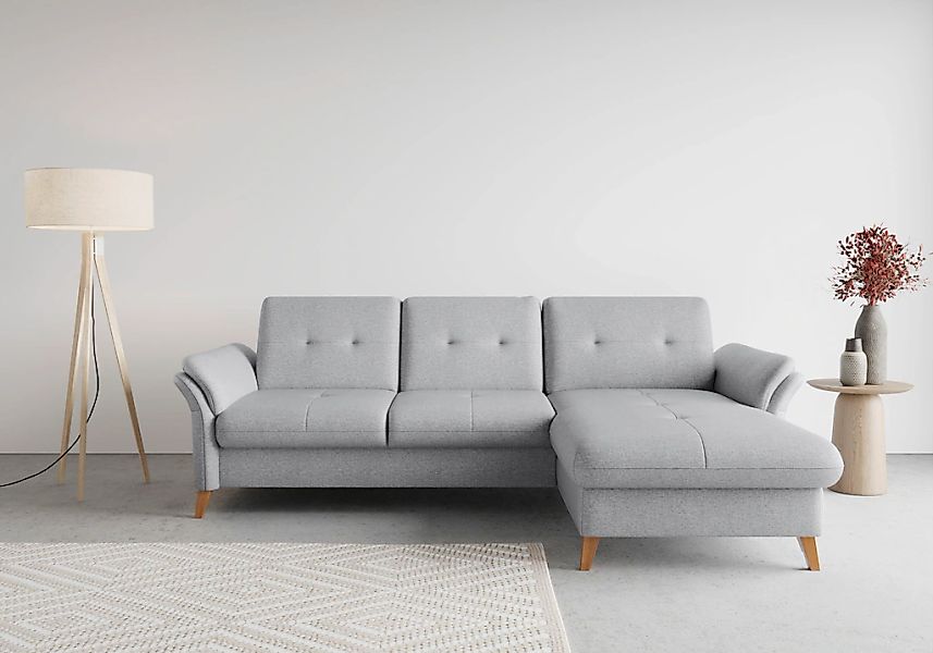 sit&more Ecksofa "Göteborg" Sitztiefenverstellung und Federkern, wahlweise günstig online kaufen