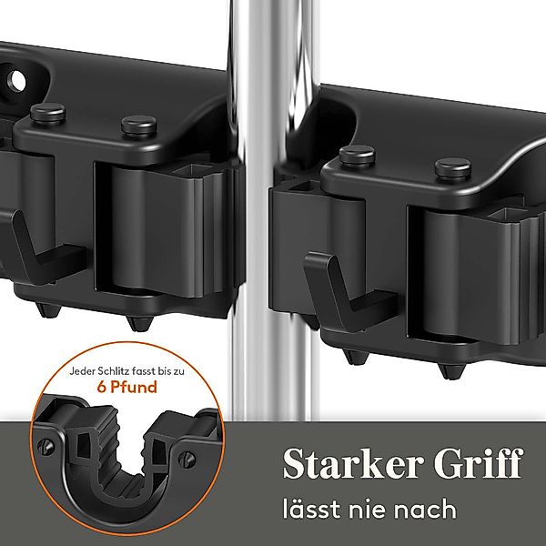 Lifewit Wandhaken Besenhalter Wandhalterung, Besenhalterung, für günstig online kaufen