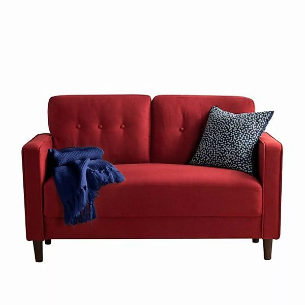 ZINUS Sofa MIKHAIL Klassisches Rotes Gepolstertes Sofa, Sofa in einer Box günstig online kaufen