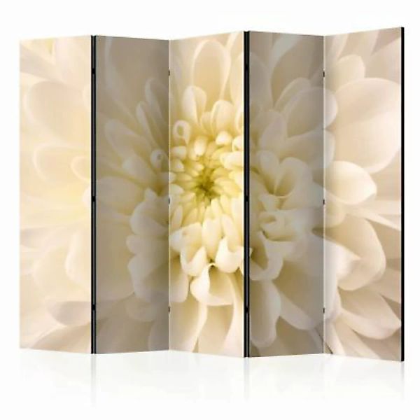 artgeist Paravent White dahlia II [Room Dividers] weiß/beige Gr. 225 x 172 günstig online kaufen