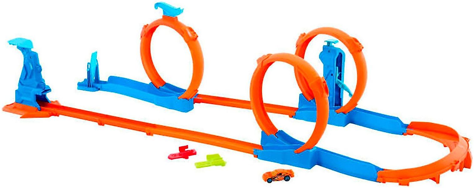 Hot Wheels Autorennbahn Track Creator Dreifacher Looping, inkl. 1 Spielzeug günstig online kaufen
