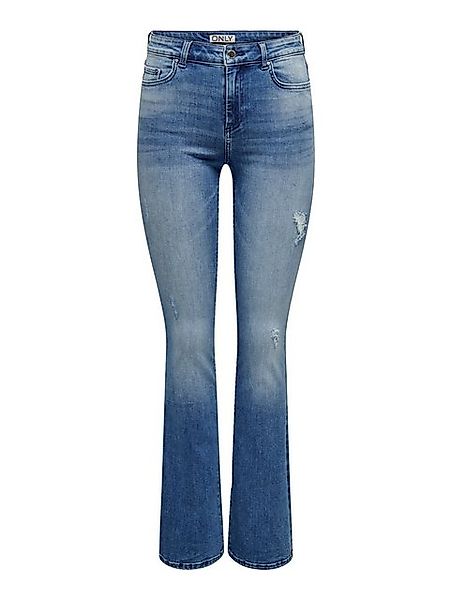 ONLY Bootcut-Jeans ONLBLUSH MID FLARED DEST ANA671 mit Destroyed Effekt günstig online kaufen