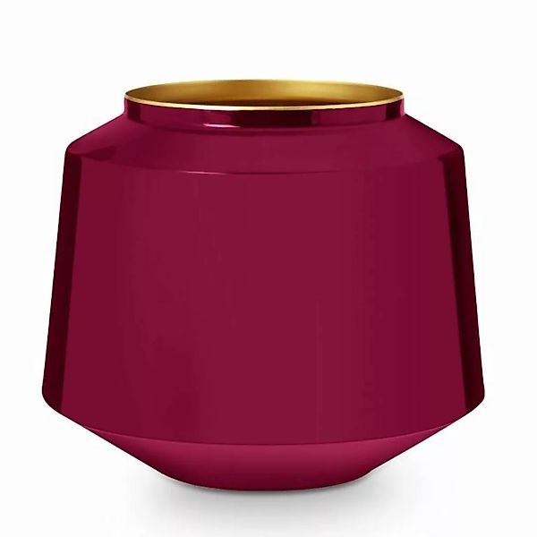 PIP STUDIO Vasen Vase Metal Dark Pink 22 cm (pink) günstig online kaufen